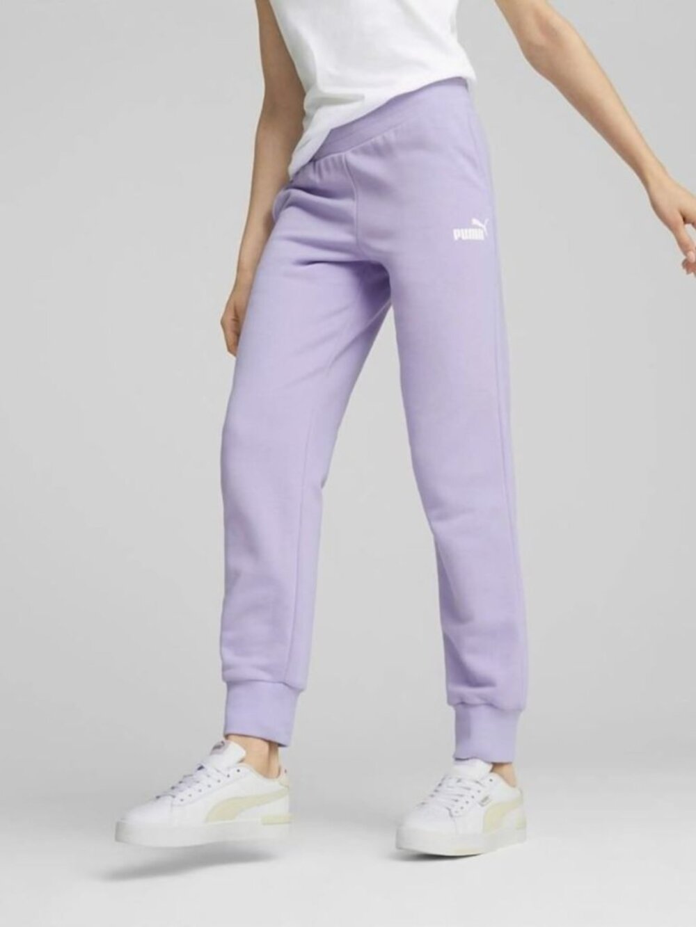NWT PUMA Lavender Fleece Jogger Essential Sweatpants - Teen Y14-16